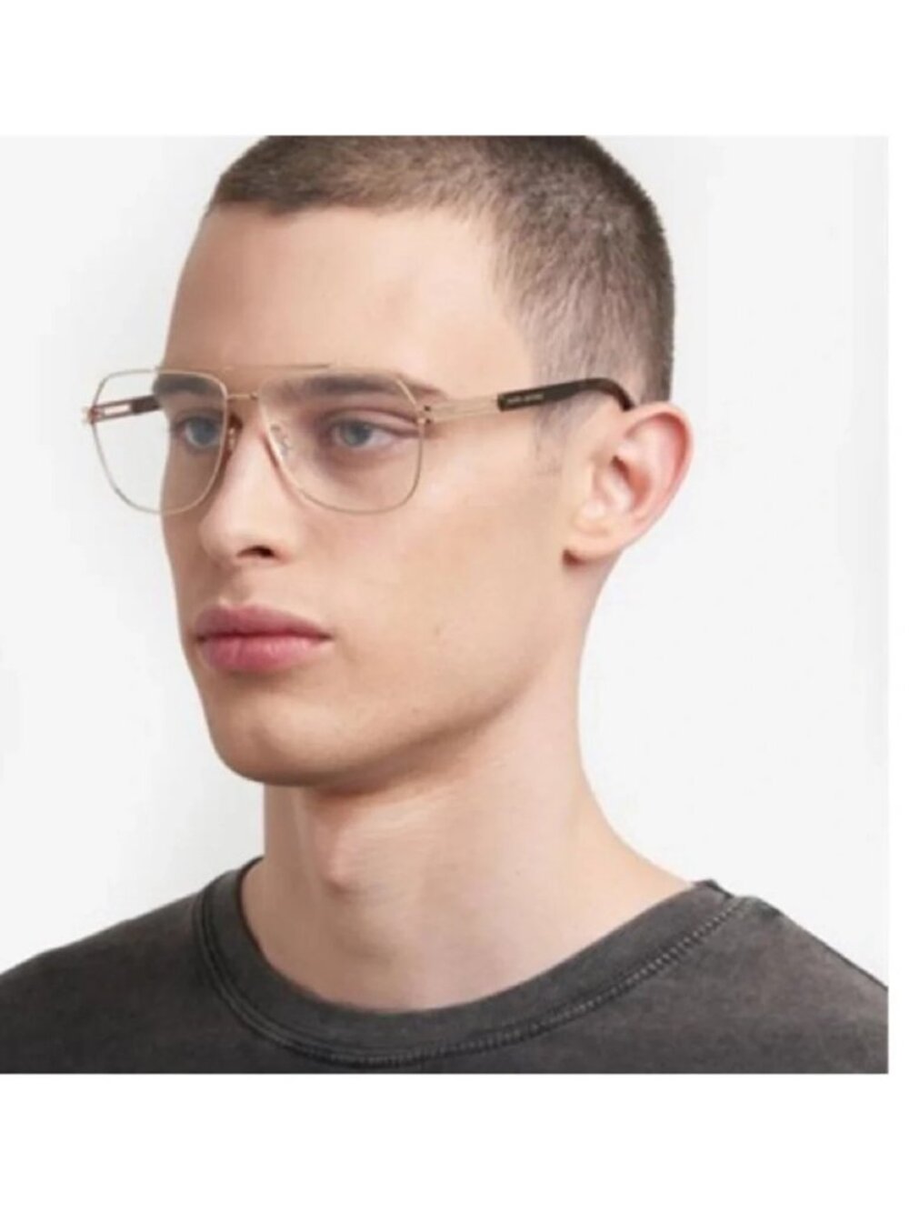 New Authentic Marc Jacobs Gold Aviator Glasses MARC 751